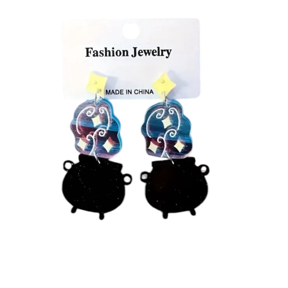 Boiling Cauldron Dangle Earrings